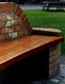 Brick bench, detaile