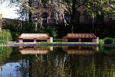 Brick benches, Sundby Hospital, Copenhagen, 1991